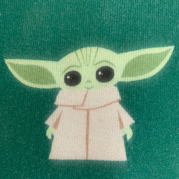 Hanna Andersson Baby Yoda Star Wars Long John Pajama Pants Unisex ADULT M Green - Picture 6 of 6